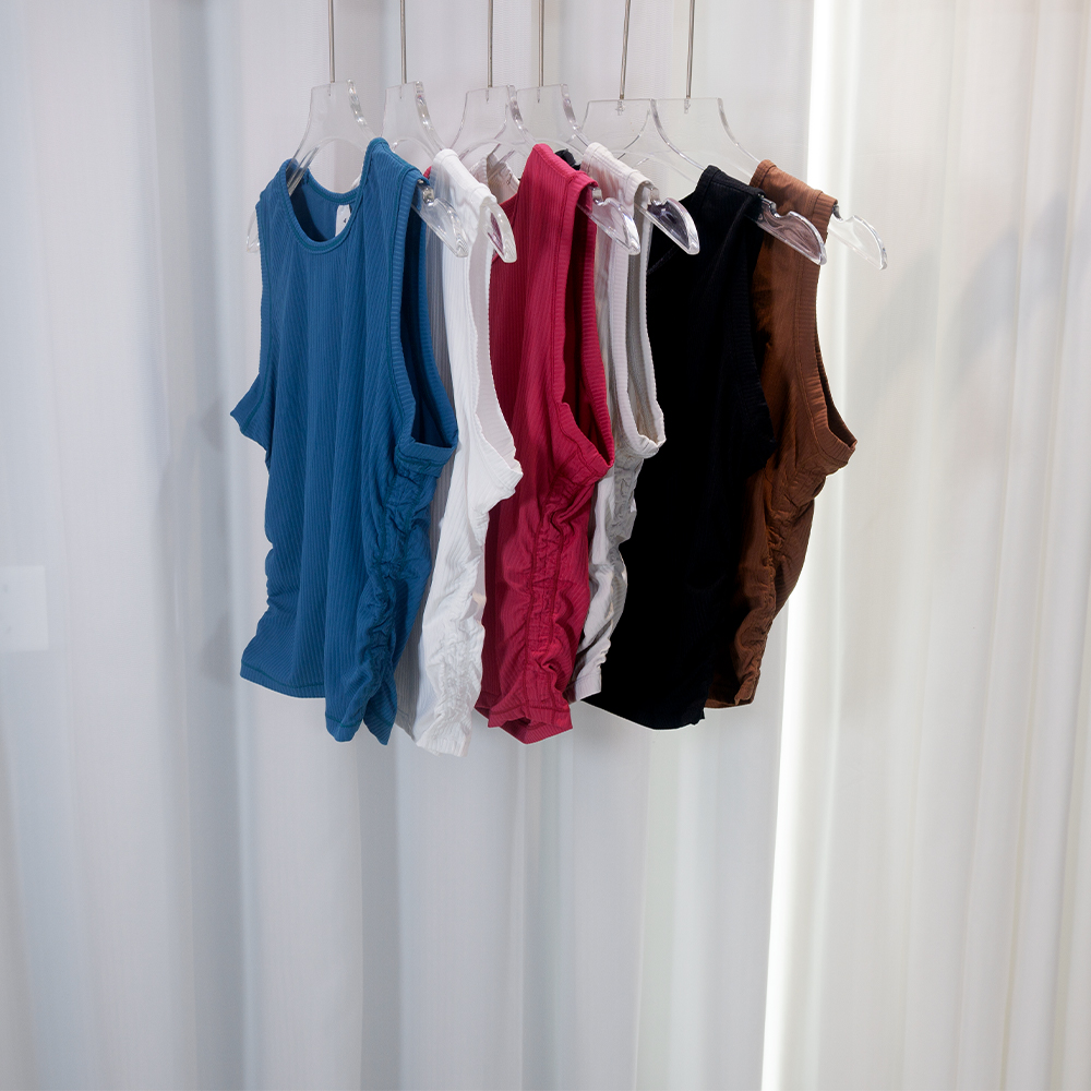 Summer Yoga Wear Ribbed Tank T - Tank Top Ribbed reseña y precio